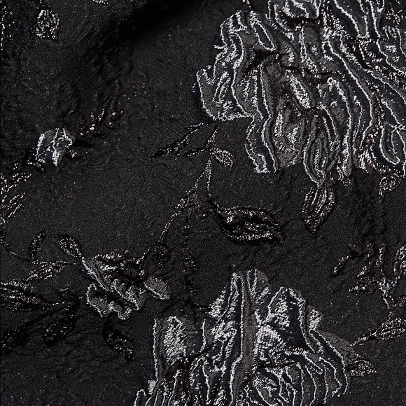 Teri Jon Floral Jacquard A-Line Dress - Picture 8 of 9